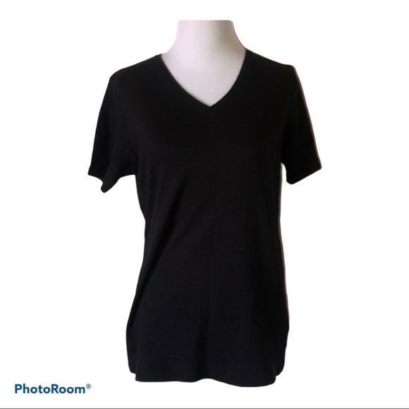 🎀 Falls‎ creek women’s small v neck black t shirt - Picture 1 of 6